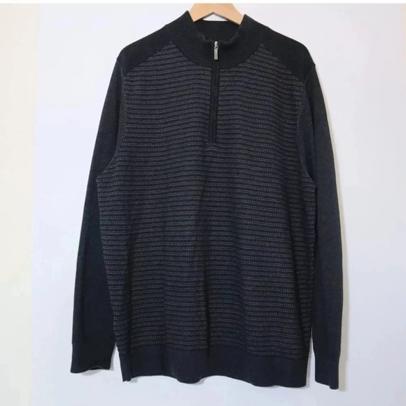 Tommy Bahama Seaport Stripe Half Zip Pullover Sweater XL/TG - Picture 1 of 7